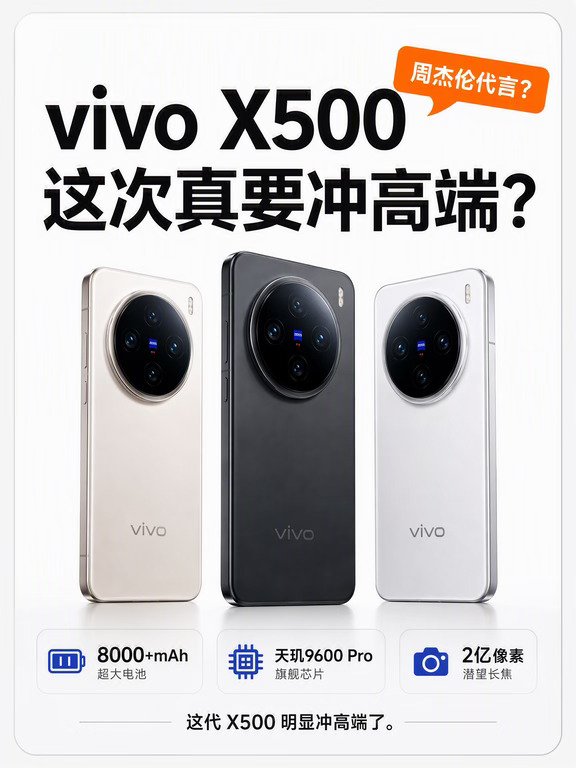 周杰伦代言？vivoX500系列这次真的有点意思