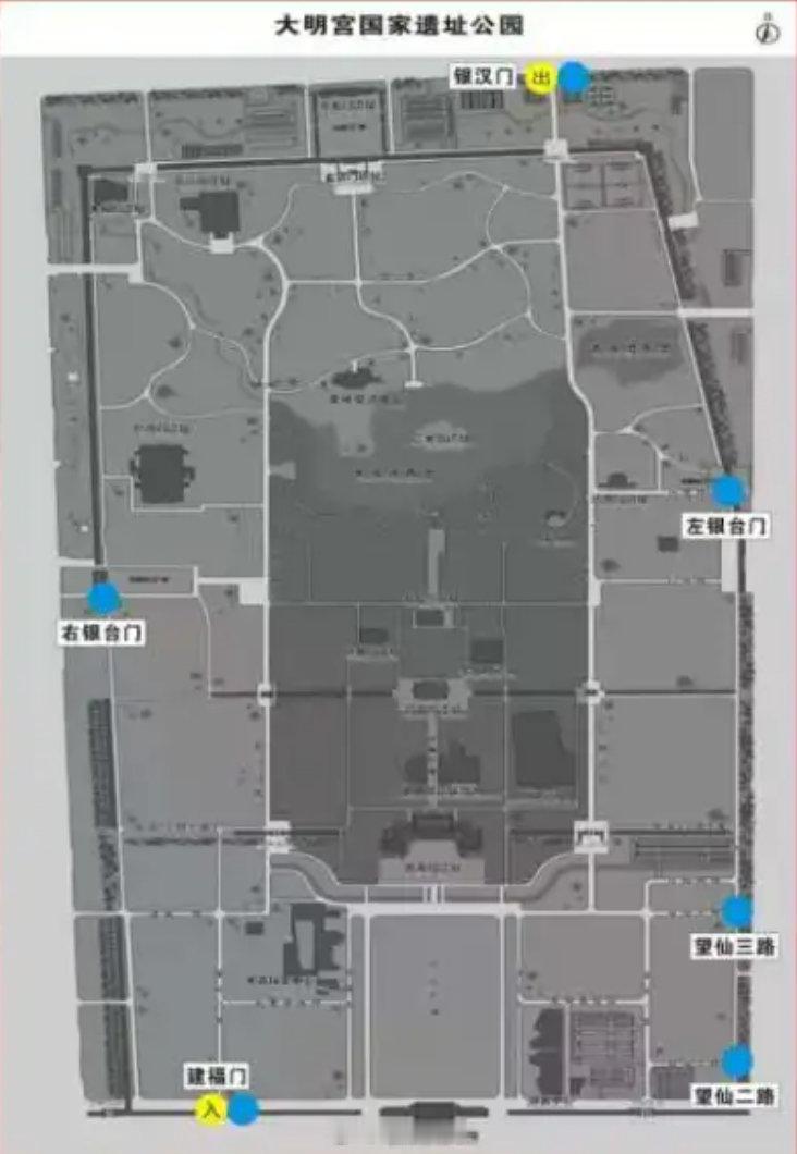 西安大明宫遗址公园发布新规：全域禁止机动车、非机动车入园，包括摩托车，电动车，电动三轮车，共享单车。为保障游客人身安全和文物遗址安全，大明宫国家遗址对公园调整优化出入口。#西安生活##西安旅行#  ​