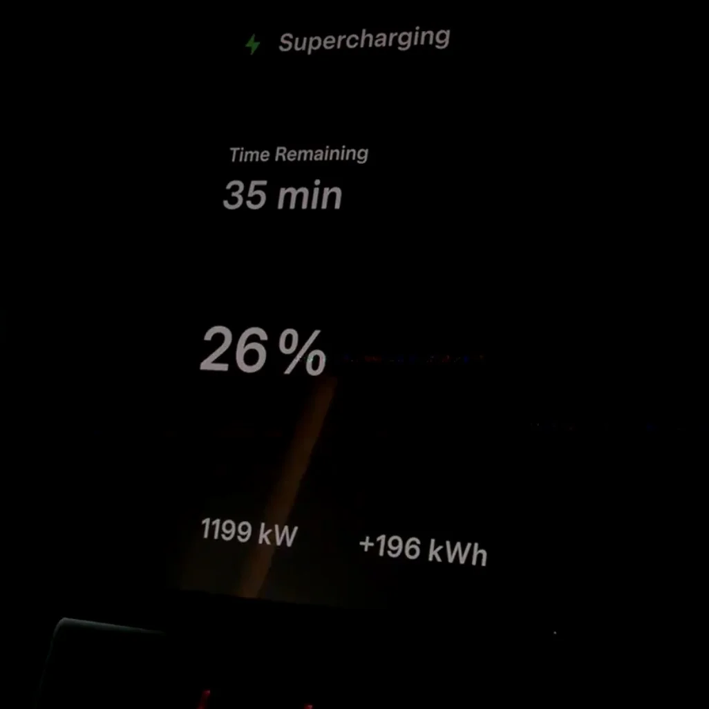 特斯拉超充 1200kw