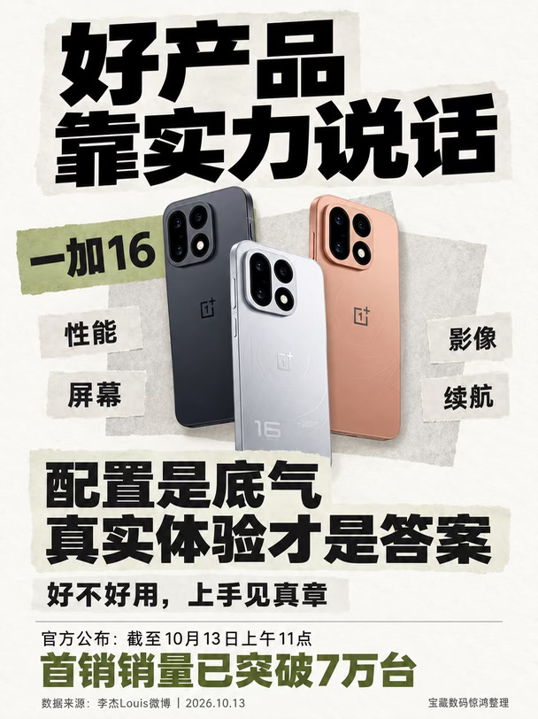 一觉醒来，一加16这回真争气了！