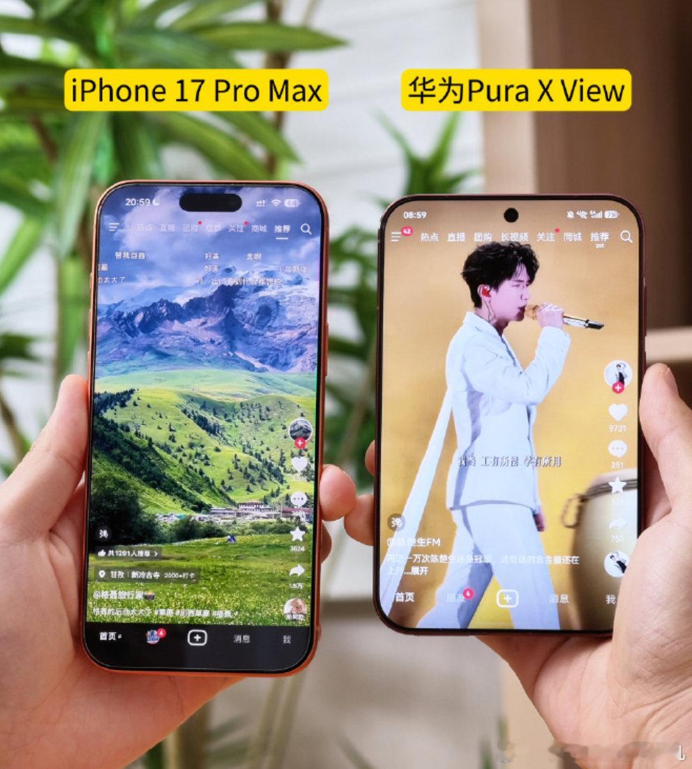 这手机最近用下来是真的上头，华为Pura X View拿在手里那种扎实感跟普通直板机完全不一样。16:9.5的阔屏比例刷视频视野直接拉满，看什么都觉得画面更舒展 #华为阔直板真机上手# ​