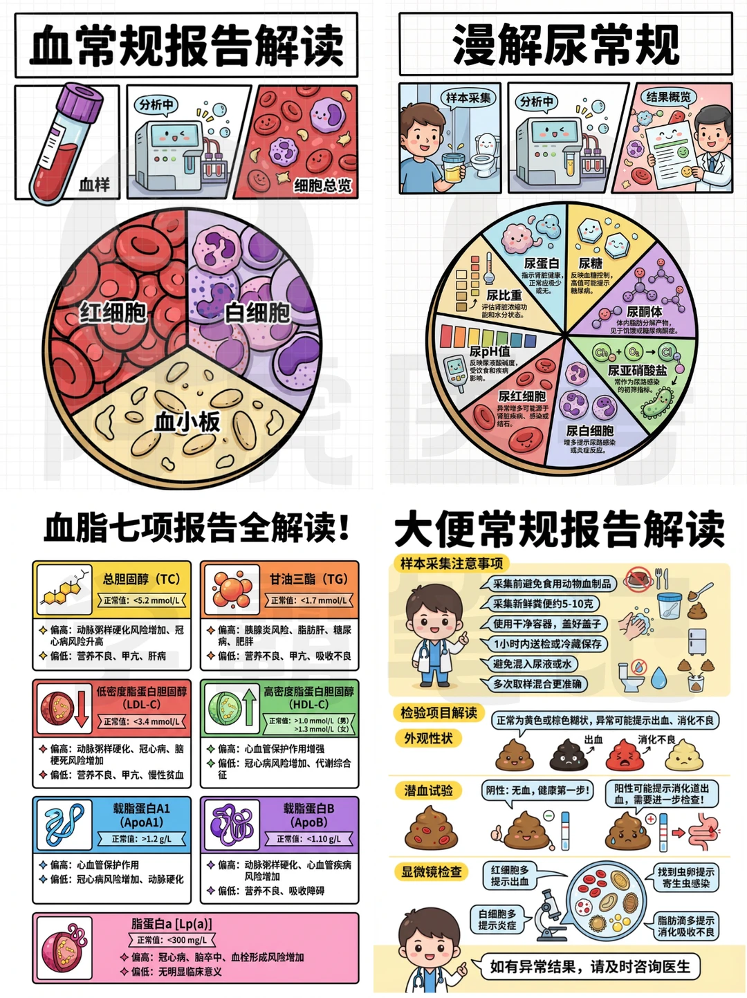 医学生笔记📒：各类常规报告合集👆