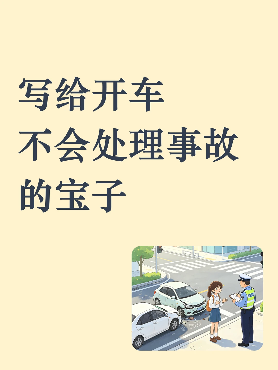 开车发生事故，第一个电话打给谁