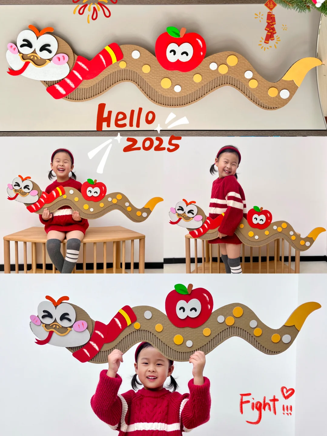 快递纸箱不要扔❗️教你改造蛇年拍照道具