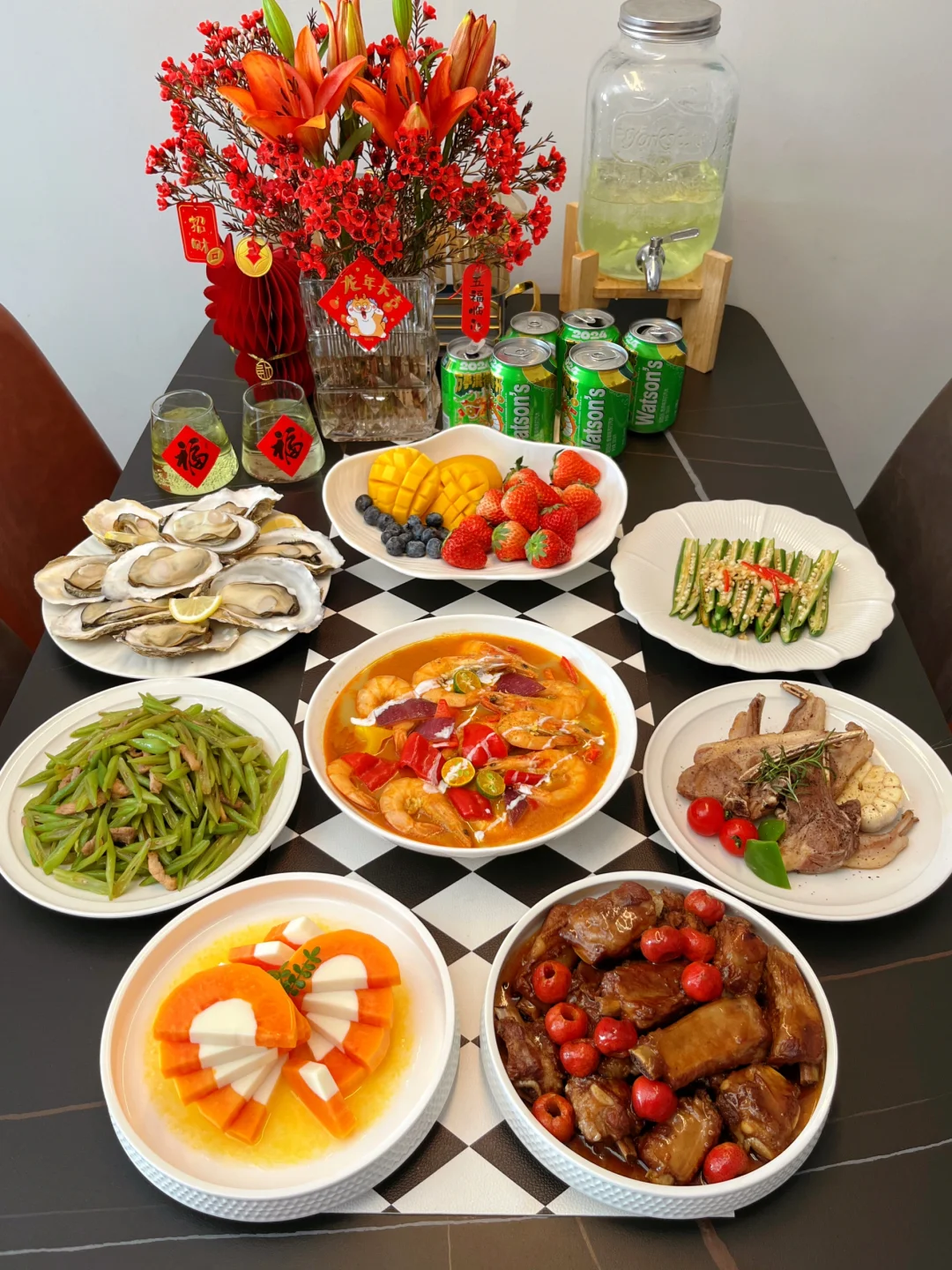 新年倒计时 🧨 仪式感家庭聚餐🥂