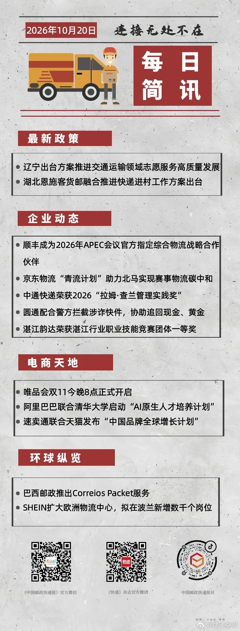 #快递最近发生了这些新鲜事儿# ​