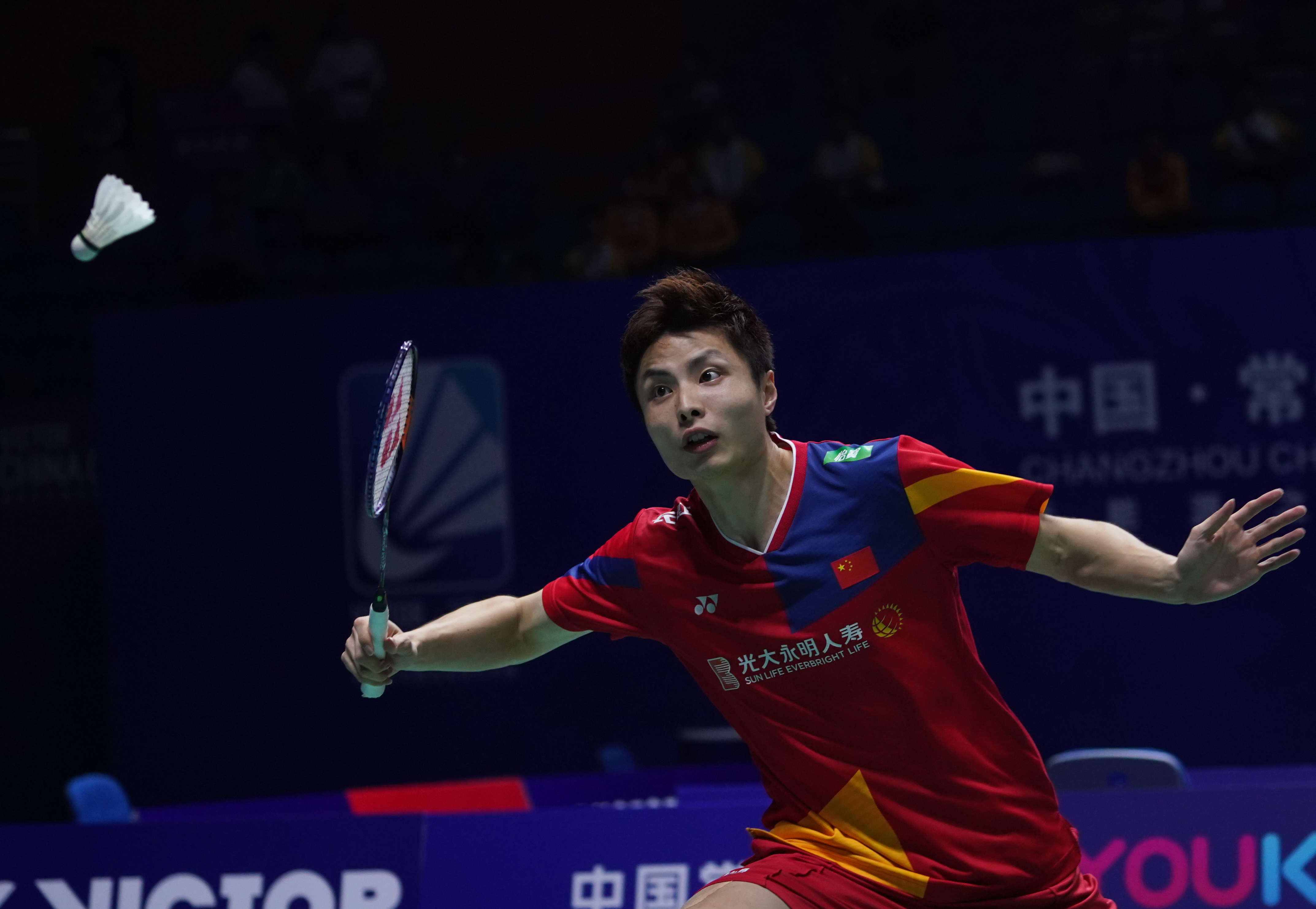 羽毛球——中国公开赛:石宇奇晋级男单四强