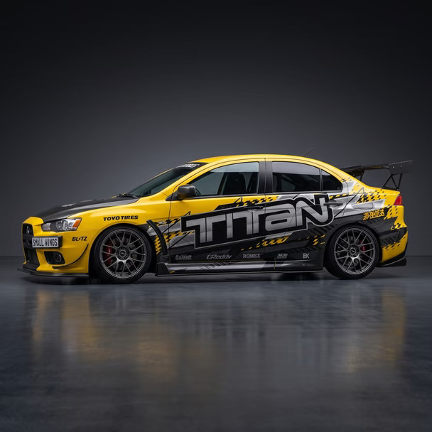 三菱EVO X｜TITAN黄黑竞速彩绘