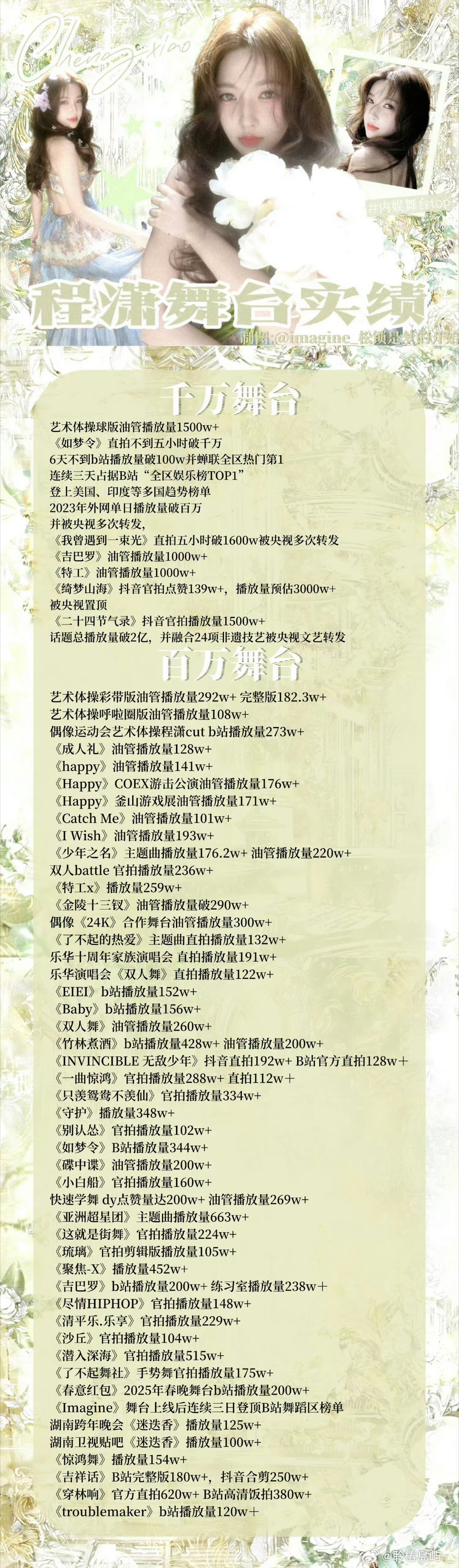 不知道啊 只知道#程潇内娱舞台top# 
來波fl
帶#程潇内娱舞台top# zzp即可
不限圈
🧧1.52×3
🧧0.52×5
8.25 0：00開
【不需要特意來gz我】 ​