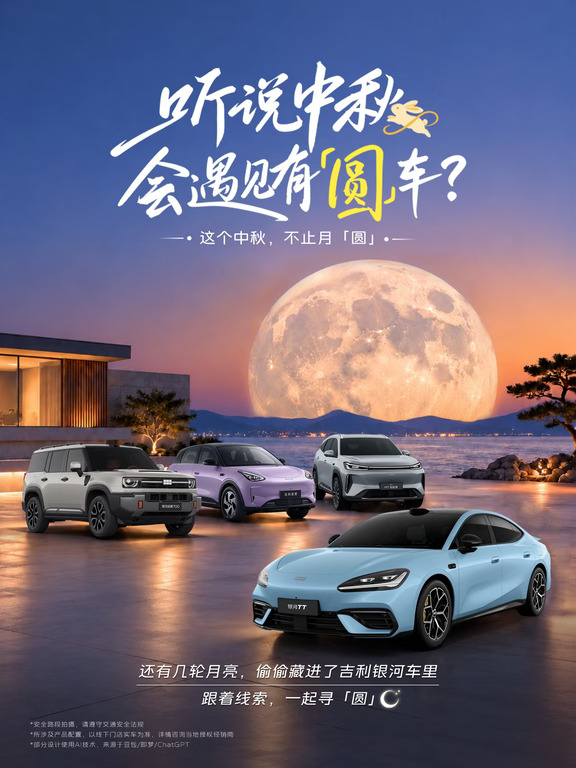 听说中秋会遇见有「圆」车？你能找几轮🌕