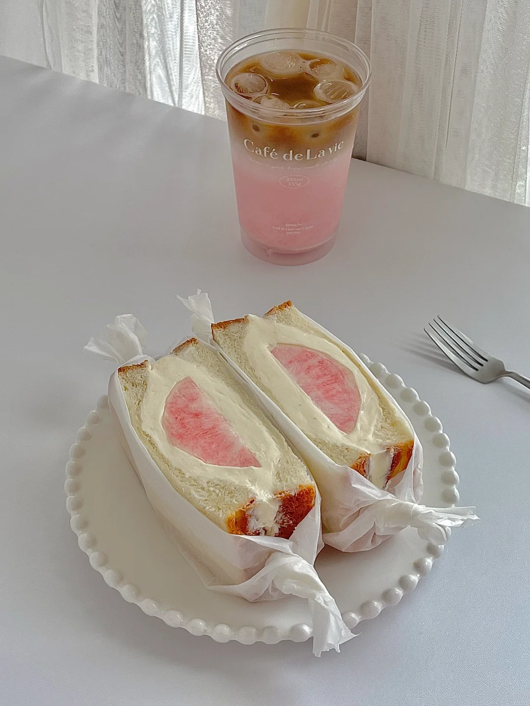 ☀️工作日早餐｜双层奶酪水蜜桃三明治🥪