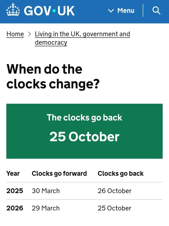 🇬🇧英国新生第一次过冬令时注意事项！