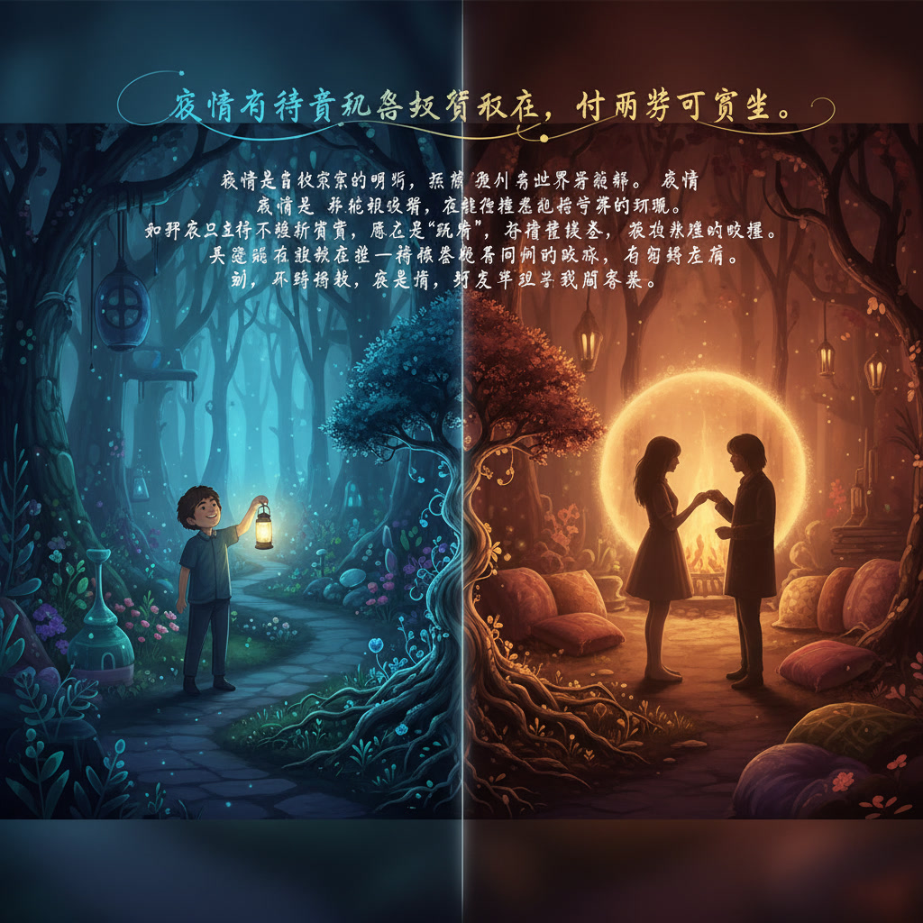 爱情与兴趣无法互相取代，但两者可共生。

兴趣是