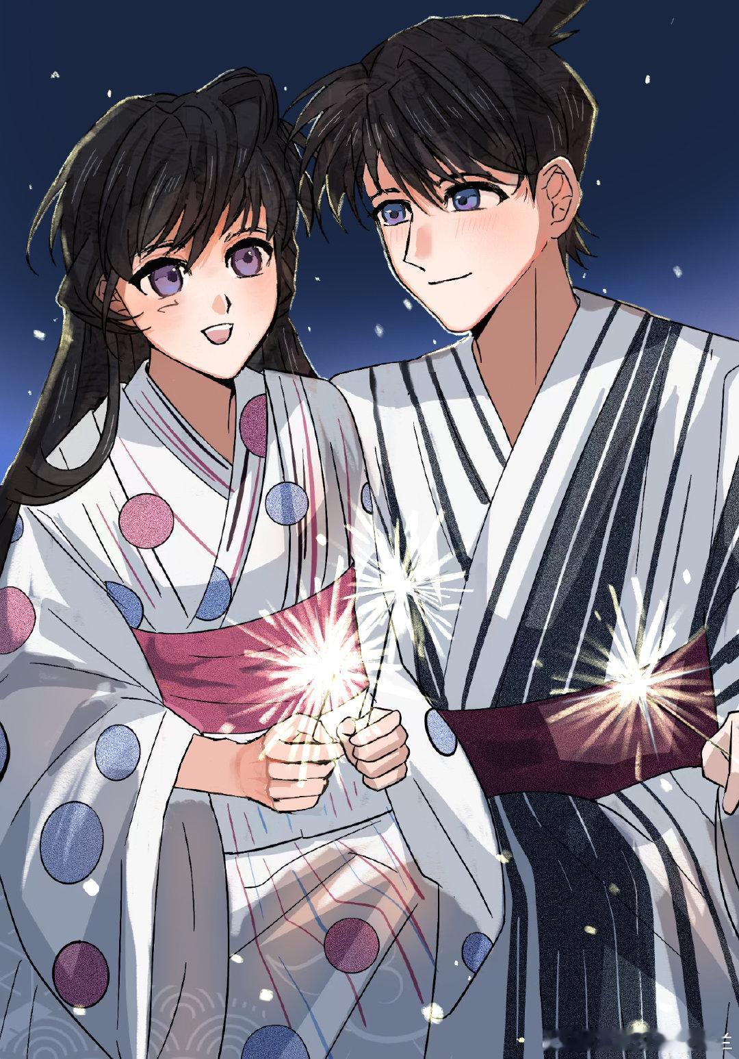 #新兰[超话]##超话七夕心愿签##新兰##七夕# 
众里寻他千百度，蓦然回首，那人却在，灯火阑珊处。

一则七夕新画呀，憋了好久才发，这次约稿历程也是无比坎坷，原稿我放评论区，非常感谢菜包的改画 ​