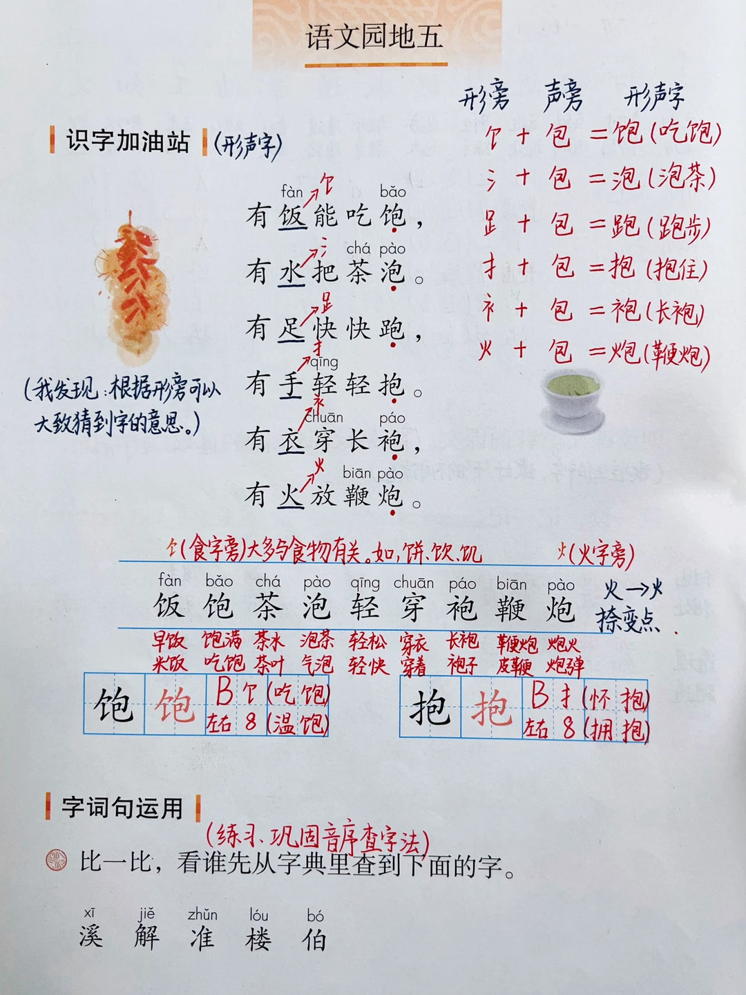 一年级下册语文｜《语文园地五》课堂笔记