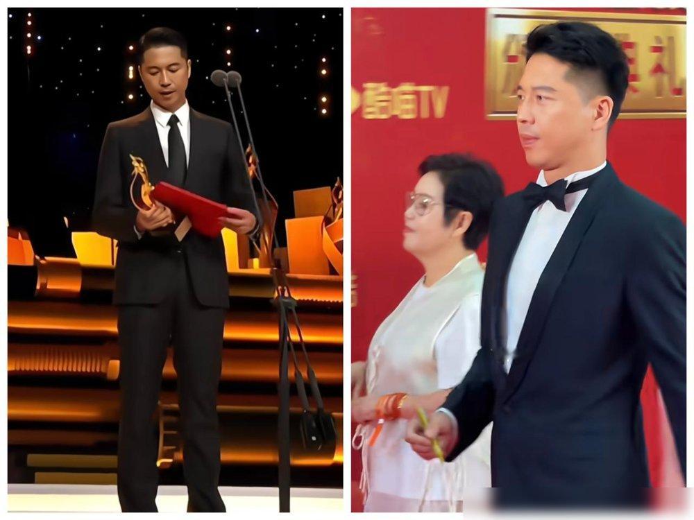 秦海璐在飞天奖上一句“看提名”，全场都愣了。王雷在旁边接了一句：“再放一遍也没我。”台下直接笑翻。
这哪是口误啊，这是直播事故。秦海璐说完自己都慌了，王雷愣是没让场子冷半秒。不是背词，是反应。
一个演员的临场，比台词更见功底。不抢戏，不甩锅，把尴尬变成包袱，这活儿没点真本事接不住。
想想王雷这
