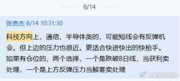上周五盘中，半导体、通信上都给了提醒，这两天的反弹也舒服了吧 ​