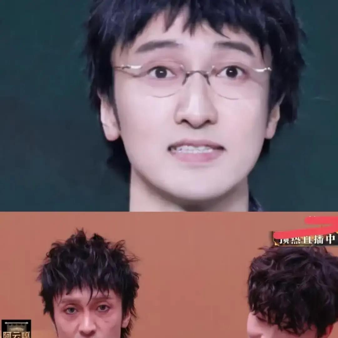 一开始我以为是妆造问题，

后来以为是灯光问题，
等我看到旁边的王啸坤，我才明白，这是真的憔悴啊！
王传君在披哥里的状态，真像把“没睡好”三个字直接写在脸上。
这才过去几天，人就像换了个模子，脸上的精气神少得可怜。
他演《我不是药神》里吕受益的时候，已经够让人记得住那股子病气了，眼下这张脸更夸张，苹