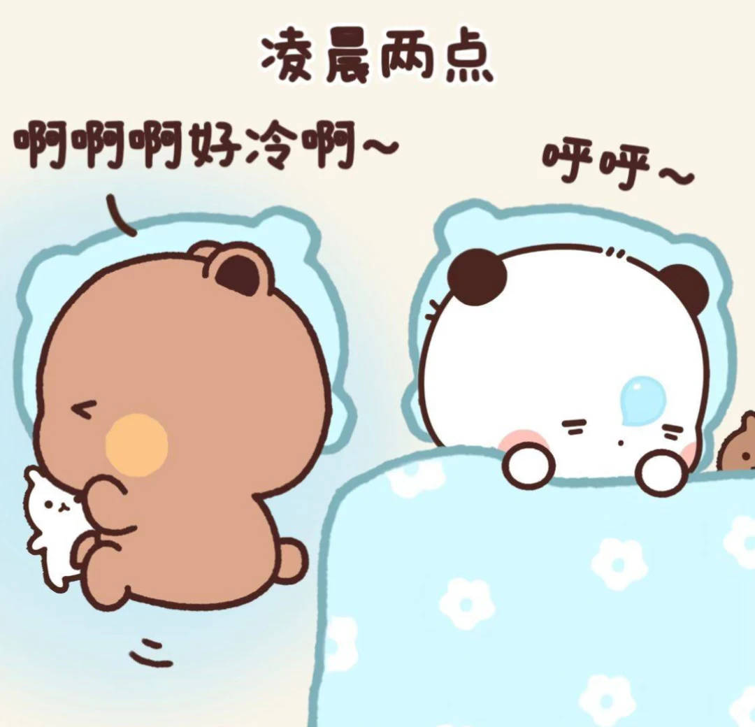 有的熊一转身就是一被子！