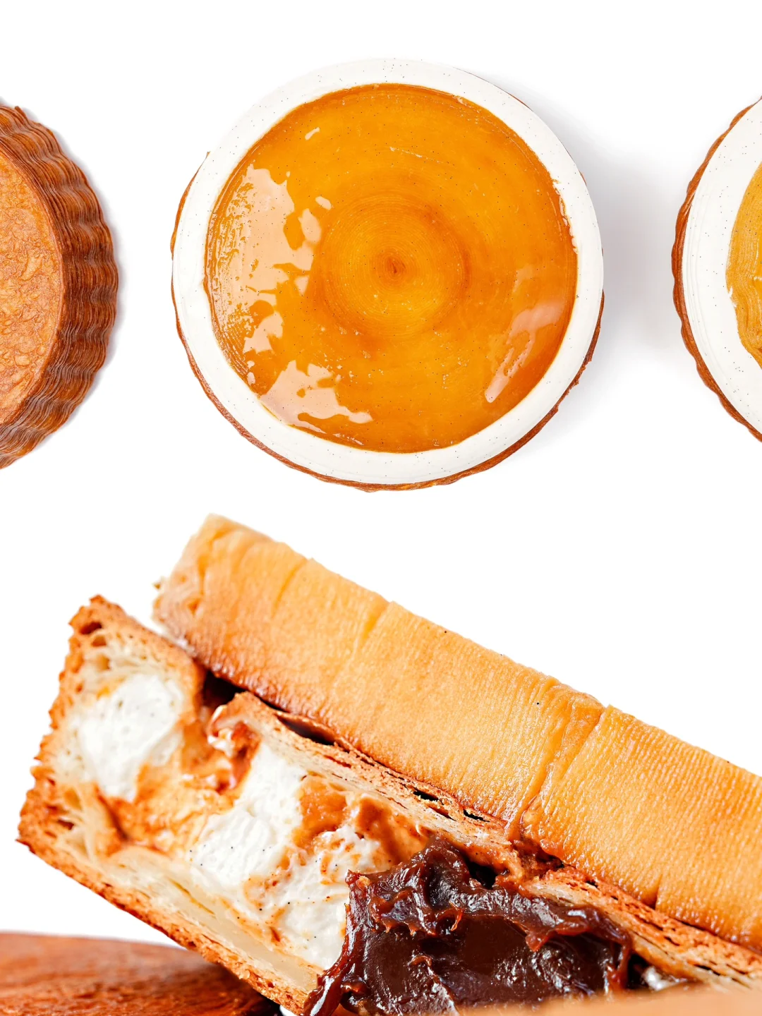 雪顶焦糖苹果酥