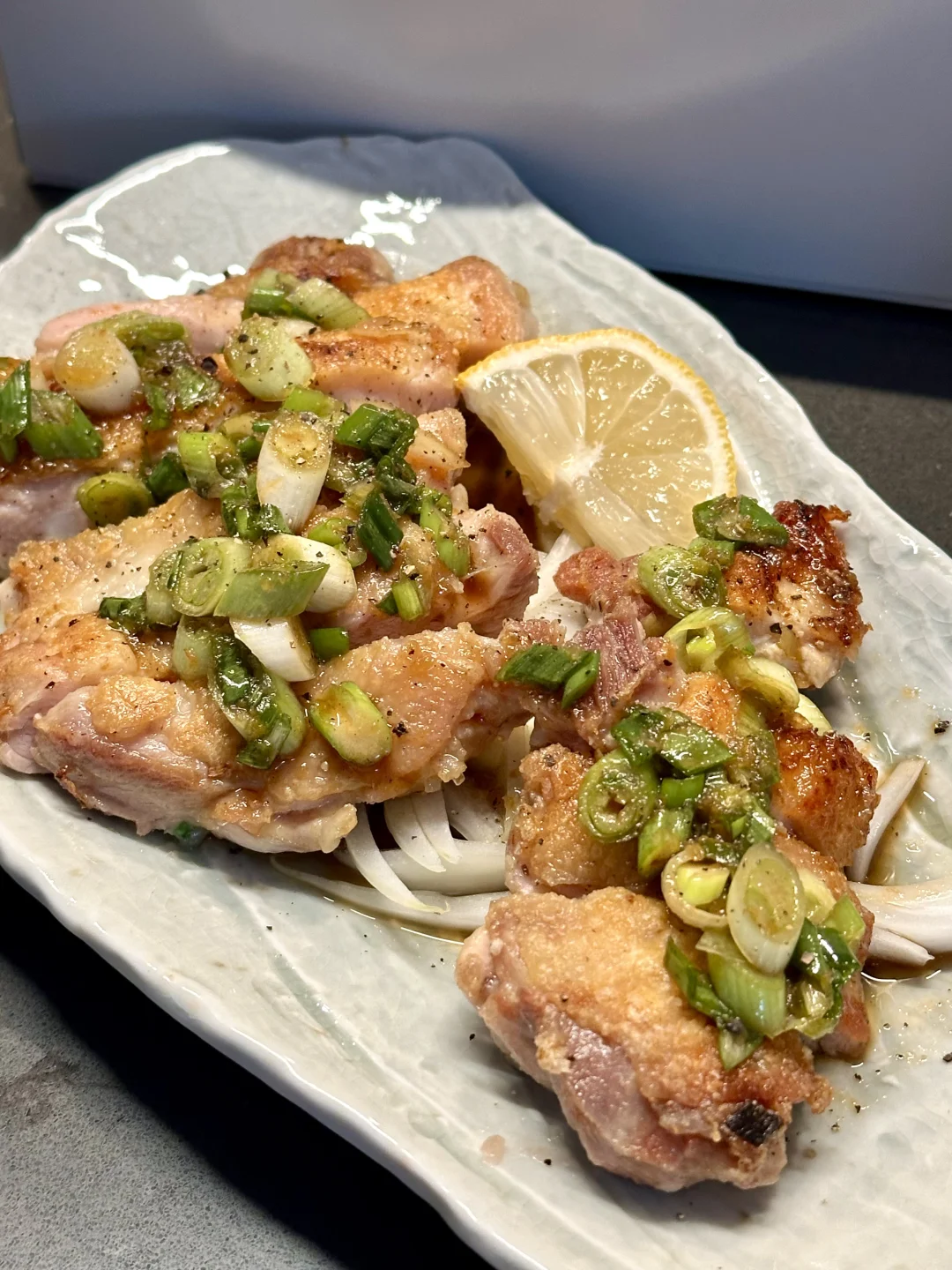 柚子胡椒无油煎鸡排🍗好想让你听皮有多脆❗️