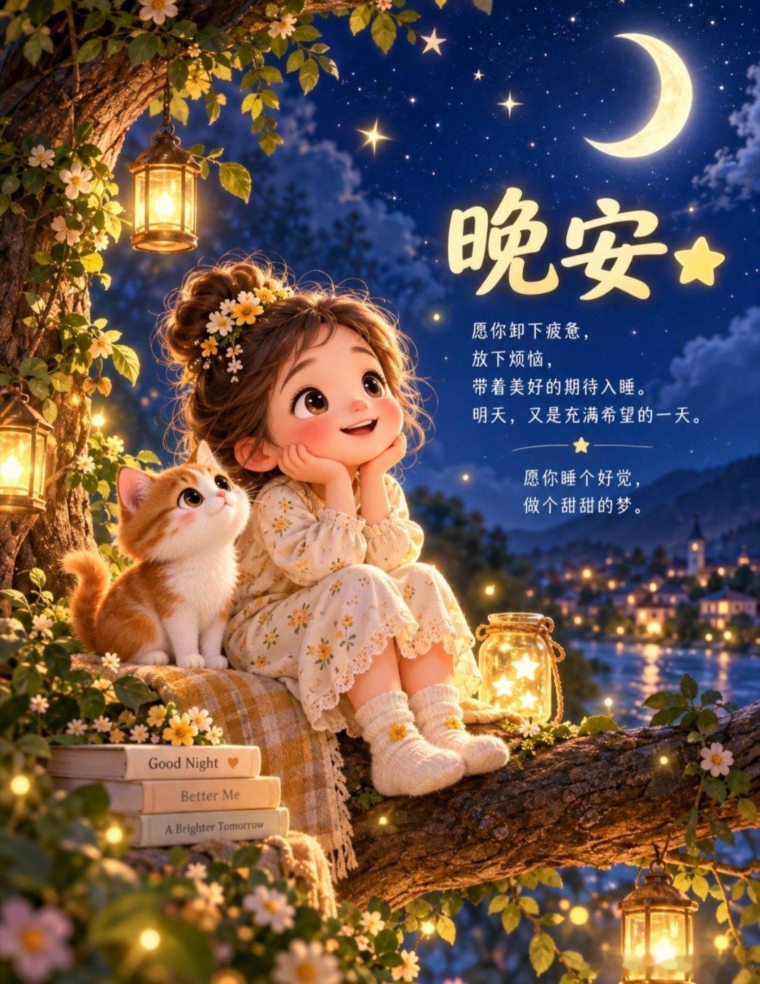 #晚安[超话]#卸下疲惫，放下心事，允许今天有一点遗憾，也期待明天有新的惊喜。#晚上好# ​