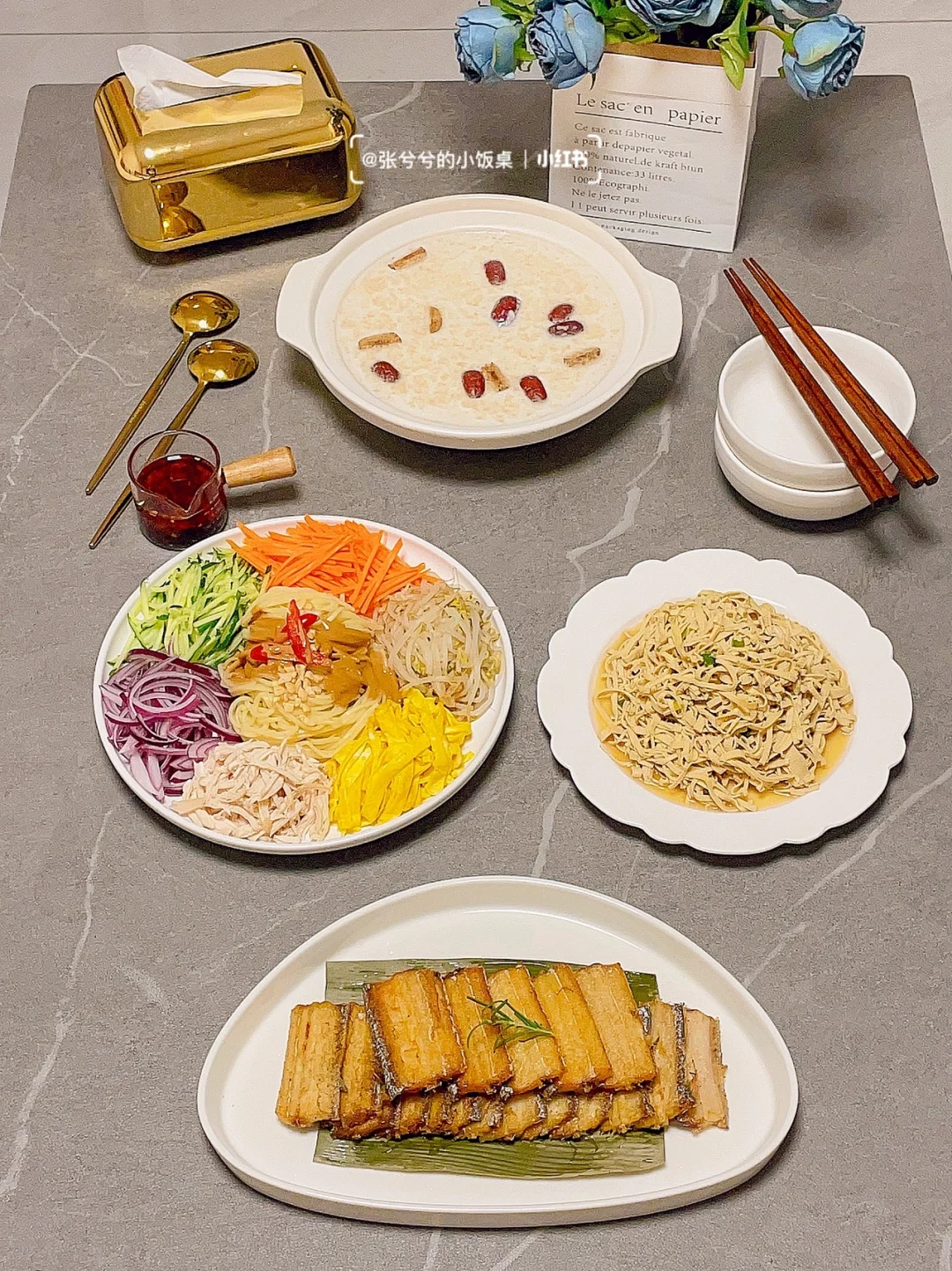 家常菜｜香煎带鱼&鸡丝凉面