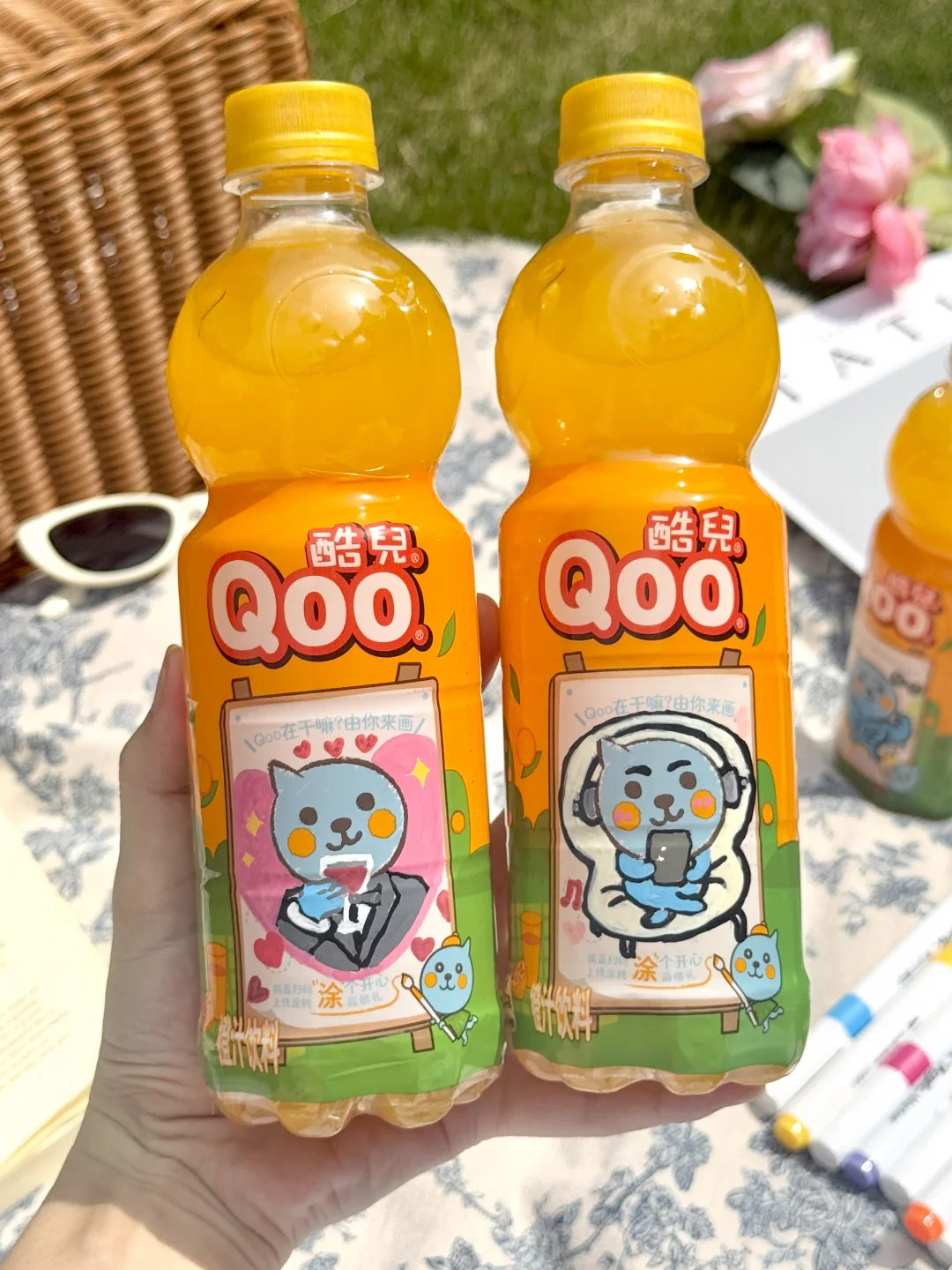 饮料届的拼豆。。酷兒涂鸦瓶太让人上头了！！！