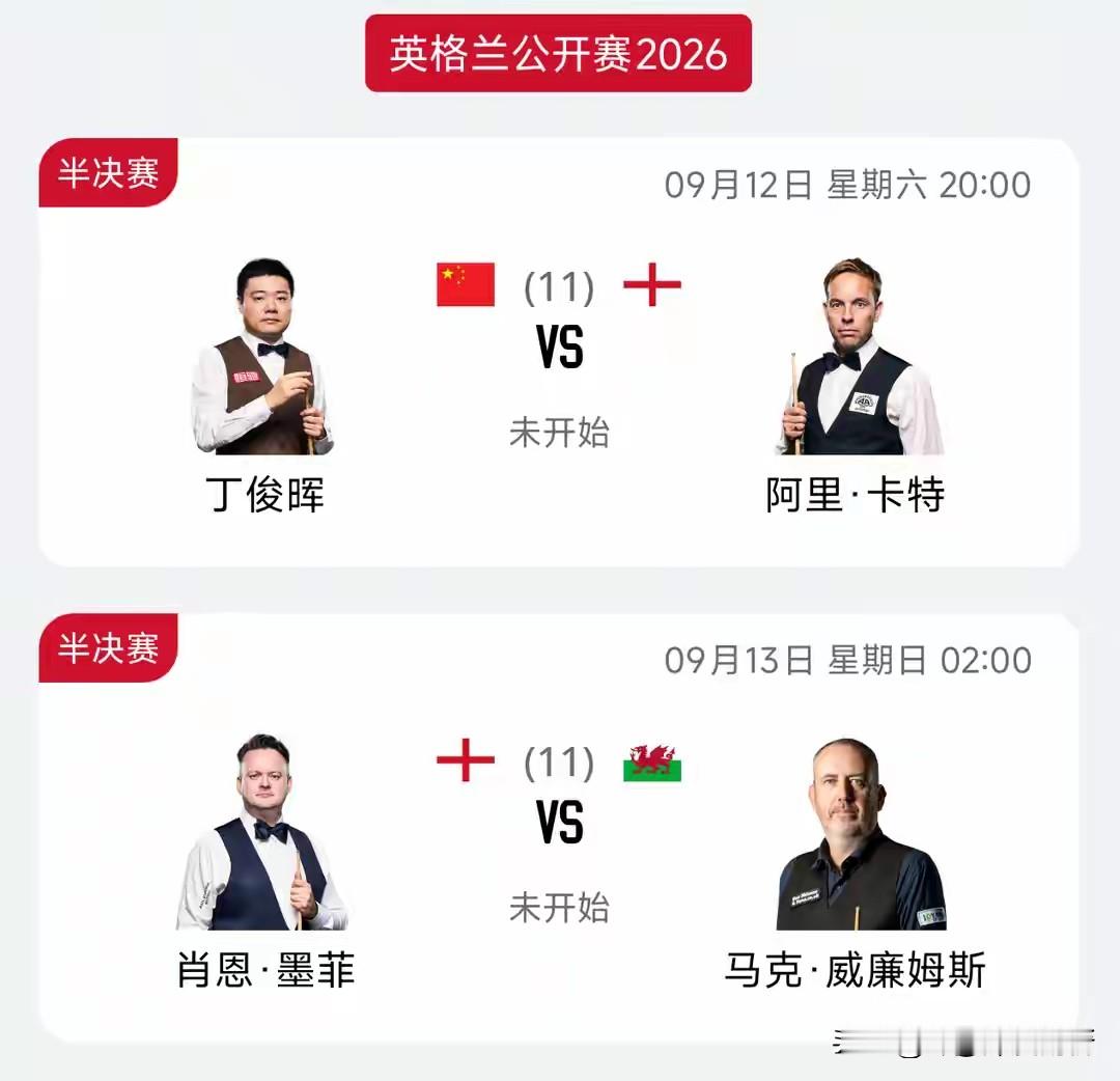 四大老将逐鹿英格兰！谁能笑到最后？丁俊晖真的迎来夺冠良机吗？