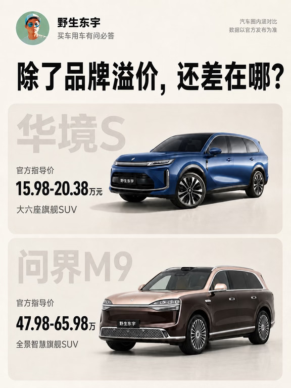 华境S与问界M9，人民需要15万的华为
