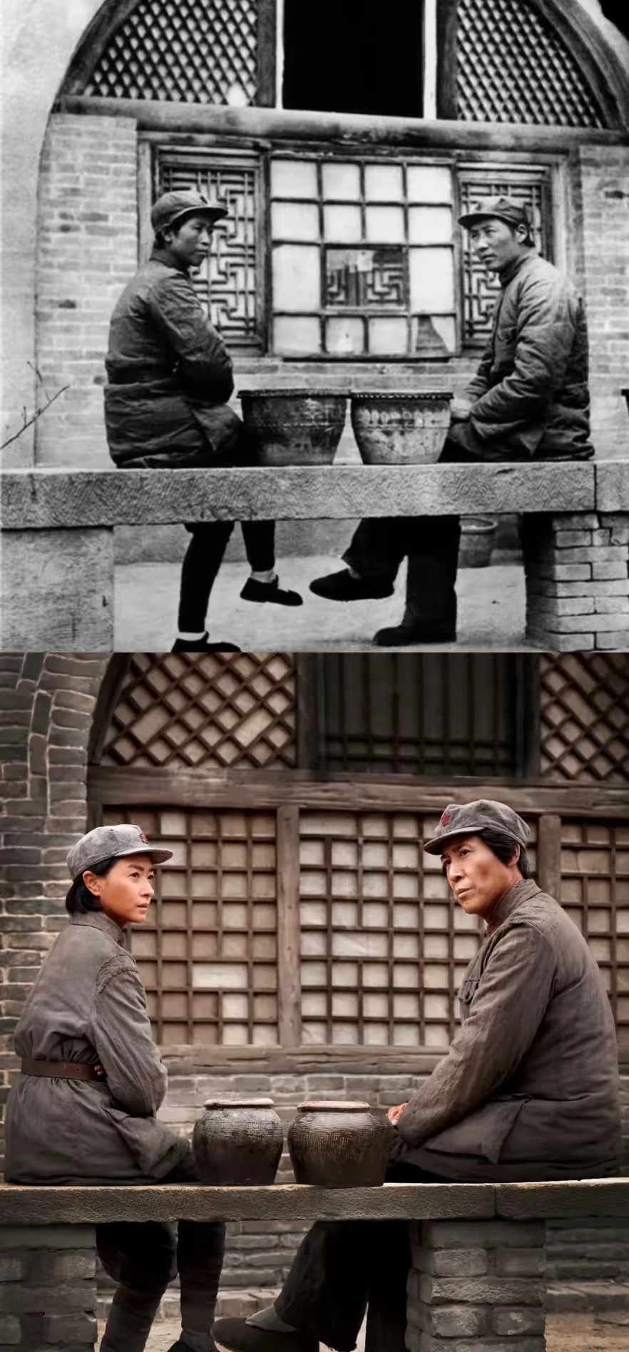 这么一对比，演贺子珍的感觉挺对。延安凤凰山屋是贺子珍最后居住的地方，在这里住了大