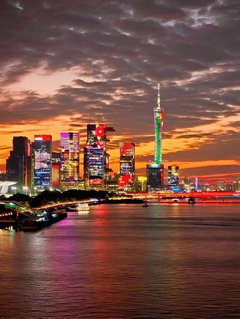 广州 海心沙 灯光秀