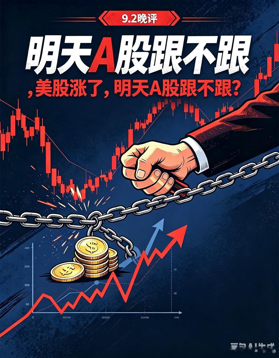 晚上全是利好,美股上涨,马斯克发声,明天要红？

一、咱们先罗列晚上利好！

①美国小非农不及预期，美联储9月加息概率直接下降了5个基点，目前是63％。

②国内政策定调：继续实施适度宽松的货币政策！

③美股戴尔AI服务器订单创出新高、GitLab上调全年指引，算力订单确实兑现；

④德银：黄金CTA买盘 ​