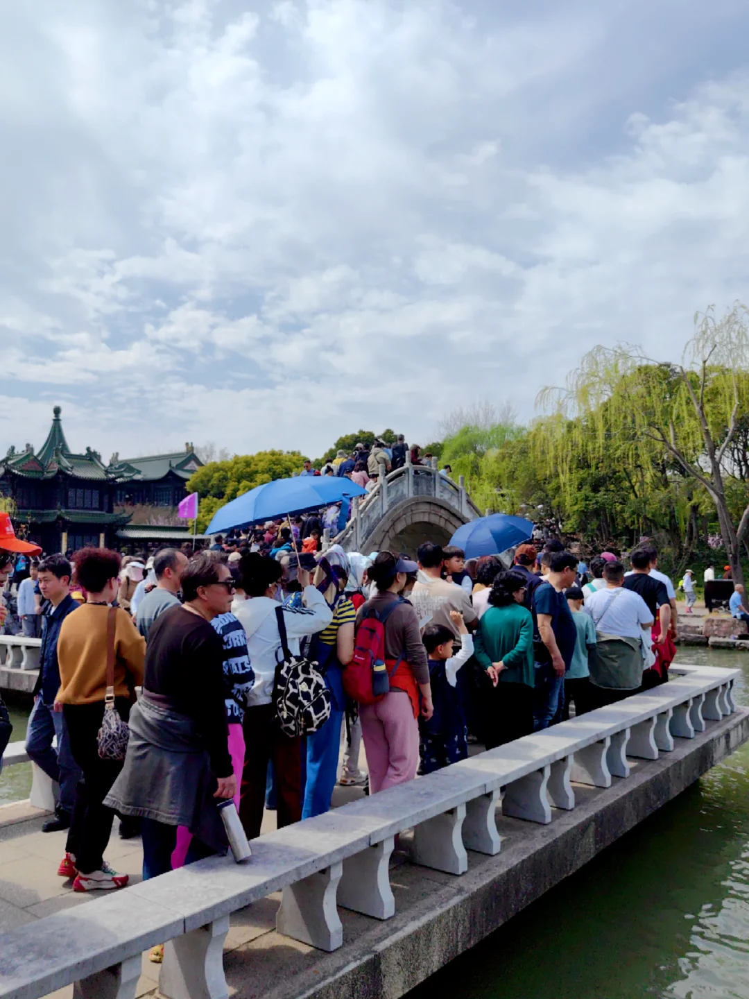 下扬州的热情❤，其实避开几个桥人还可以
