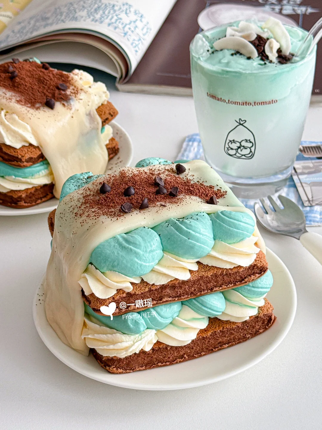 一口沦陷🔥薄荷巧克力夏凉被🍫多重口感🍃