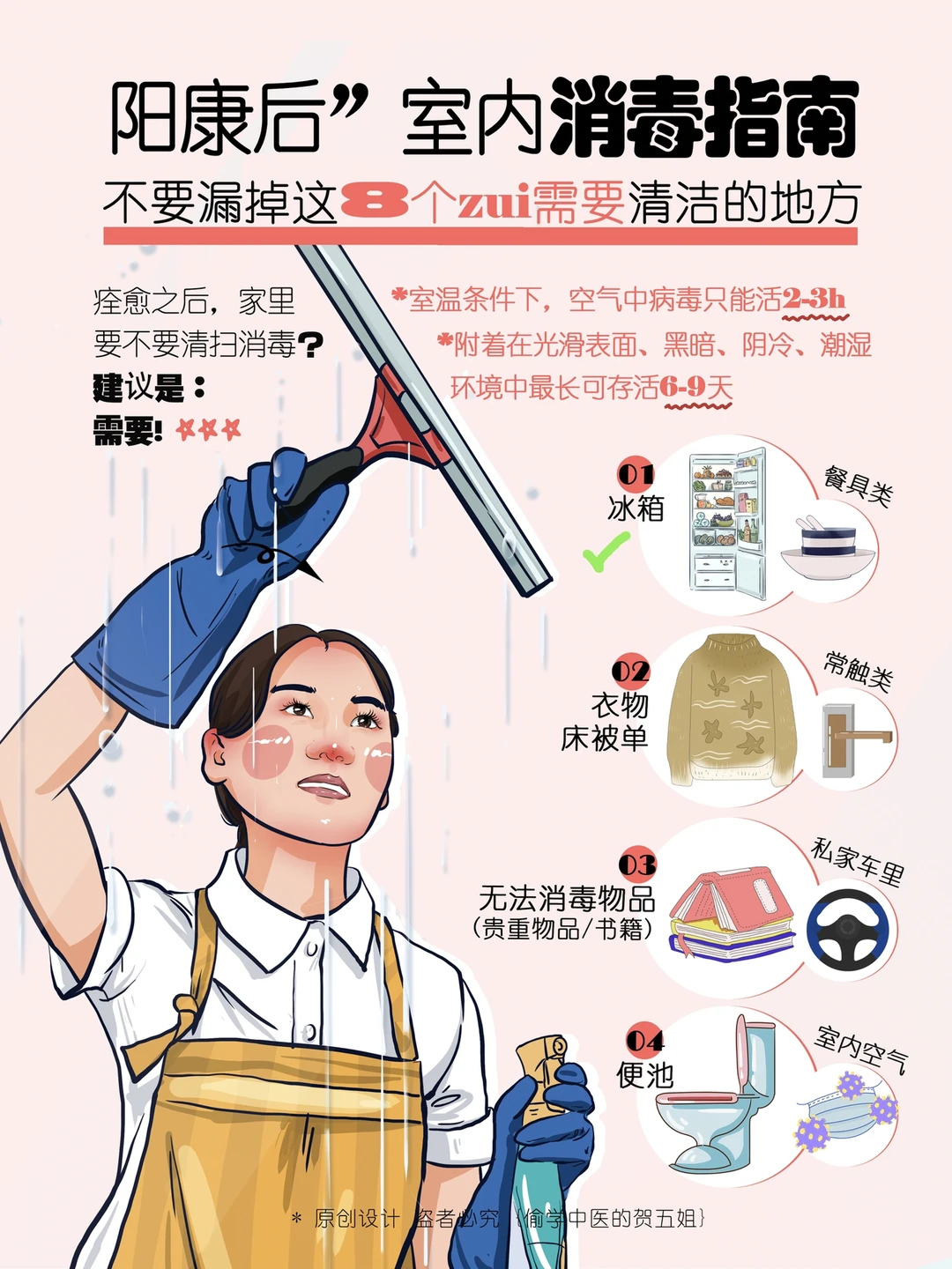 如何避免二次中招‼️ 阳康后室内消毒指南✅