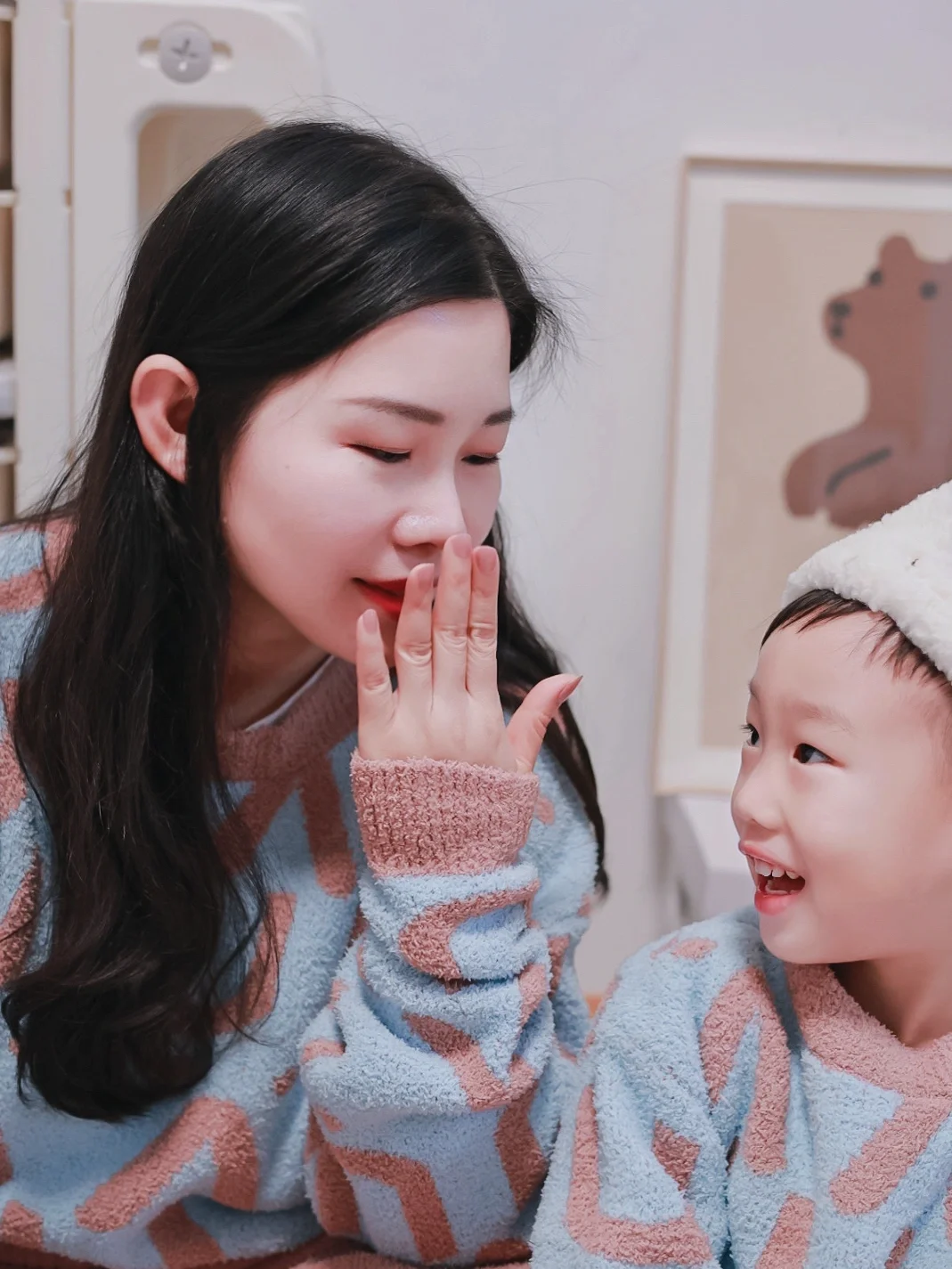 儿女双全的快乐，因为有你们生活变得更甜🥰