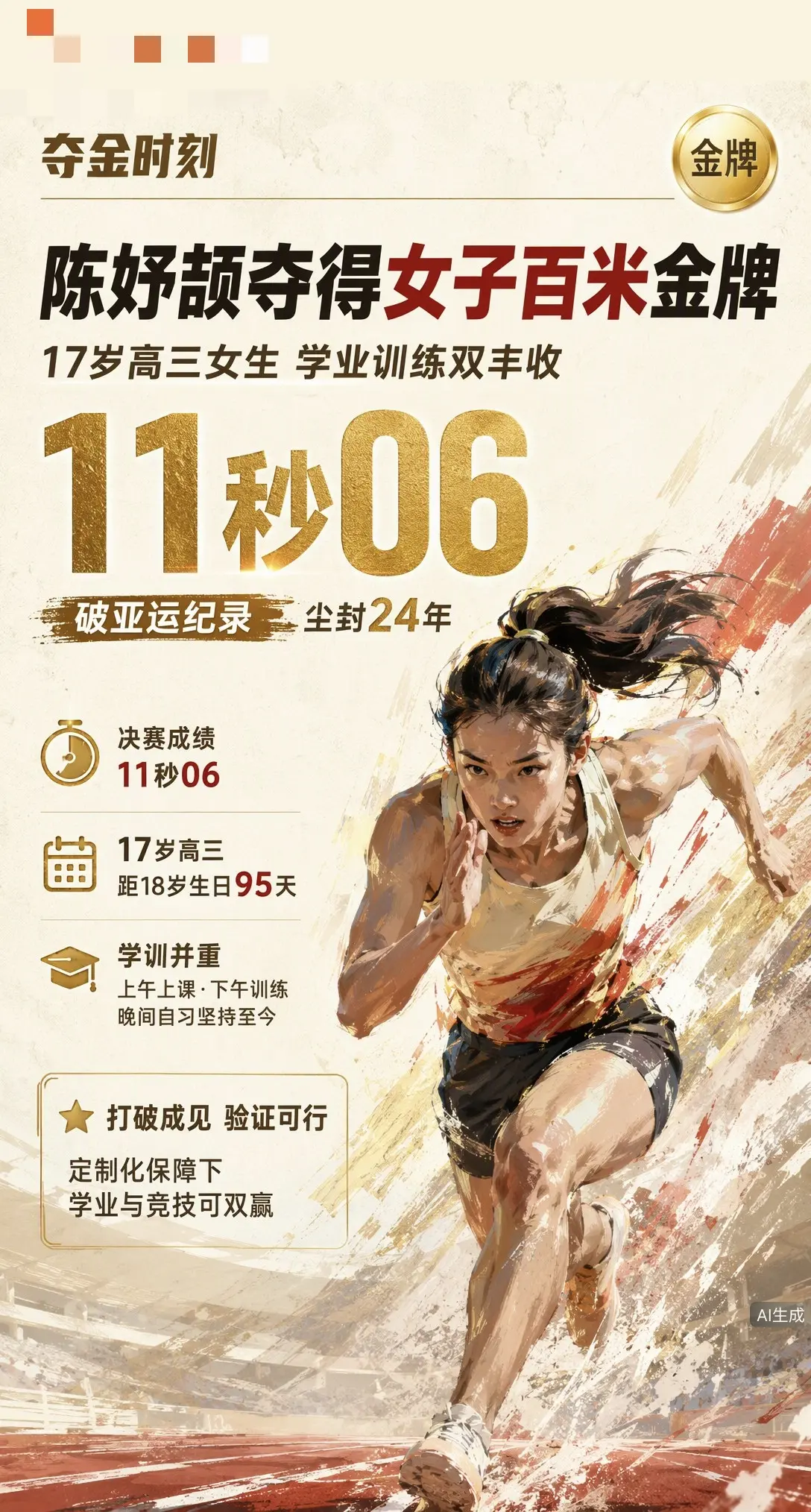 中国女飞人陈妤颉