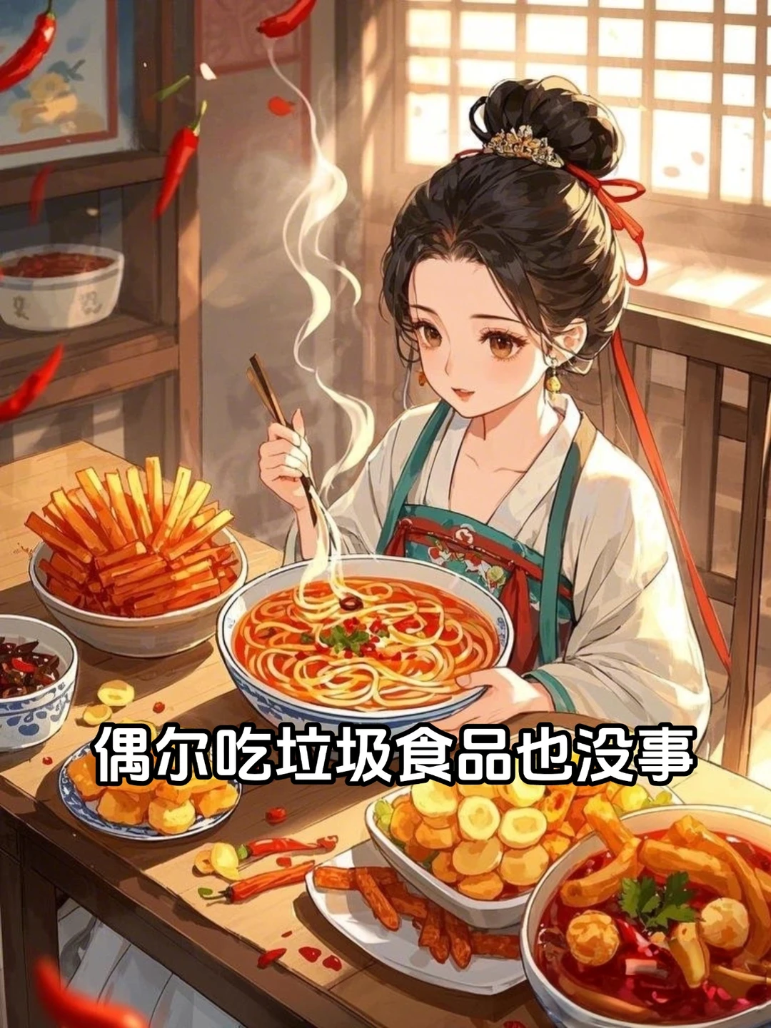 偶尔吃点垃圾食品没事哒🔥