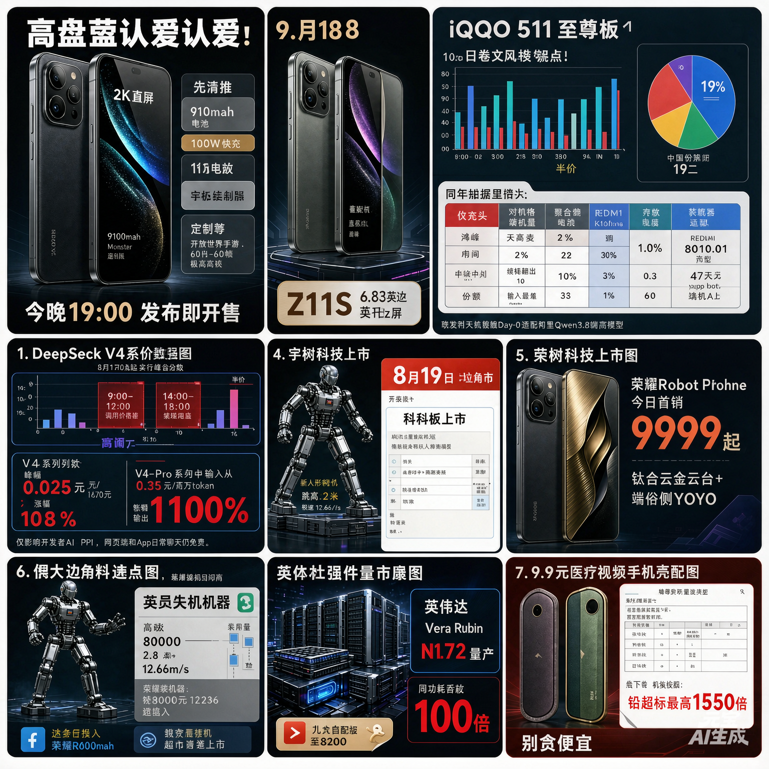 今晚7点iQOO Neo11至尊版发布，9100mAh电池+2K直屏，同档唯一。另一边DeepSeek V4今起峰谷计价，高峰调用贵了10倍不止，免费大模型红利到头了。鸿蒙国内装机破8000万台，份额19%超iOS回第二。数码圈今天三个字：卷、贵、涨。今晚发布会价格一出，2500档又要洗牌了🔥

i