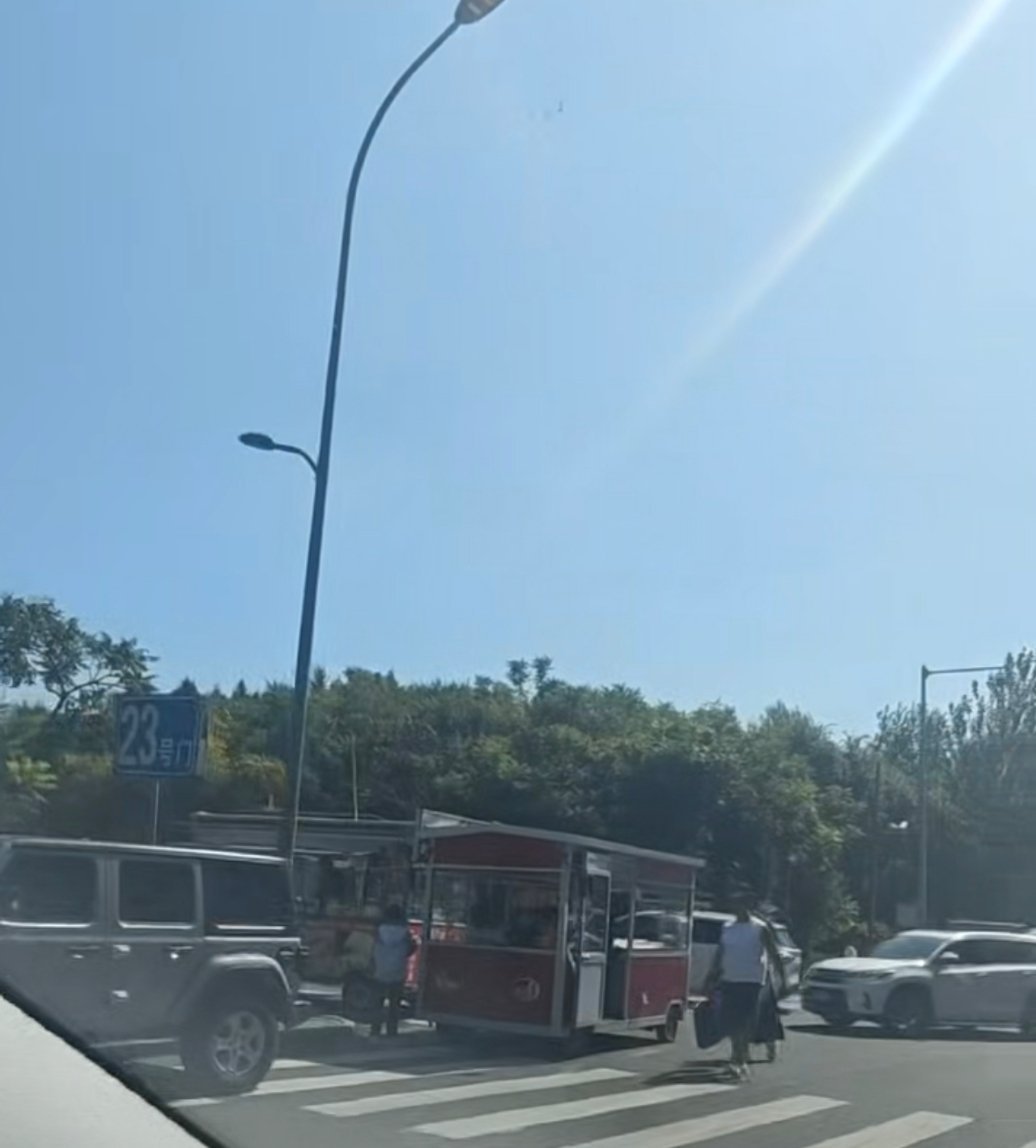 【农博会周边管理得加强啊】网友爆料：长春飞虹路农博园正门附近的一幕，乱...