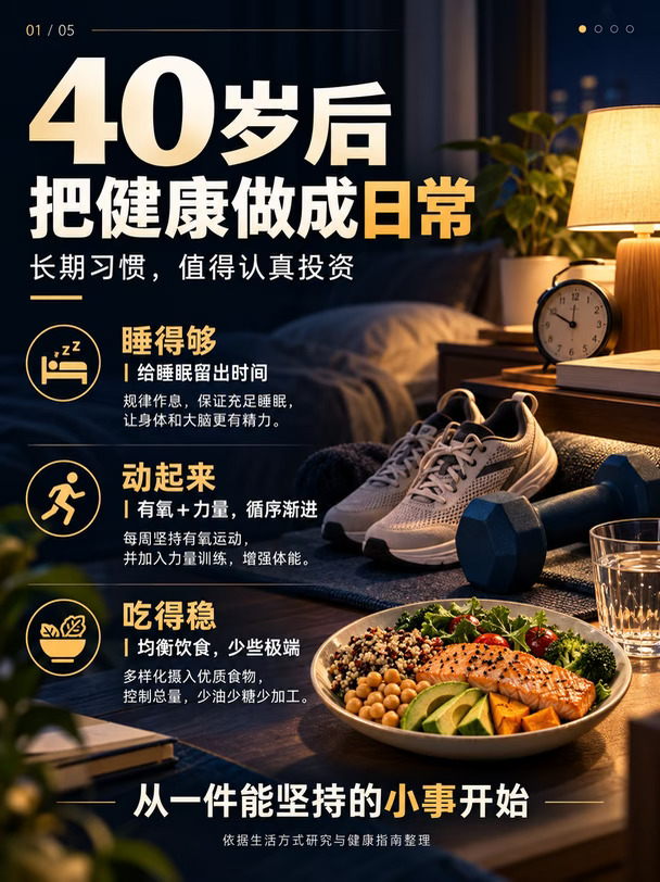 柳叶刀：40岁后，你的健康取决于这几件事