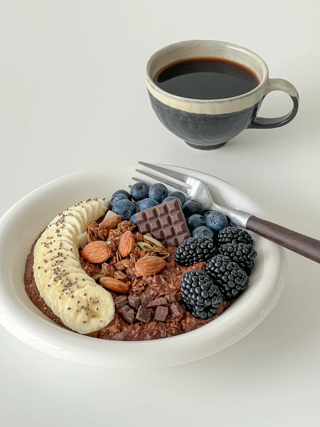 brunch🤎｜帕梅拉同款可可燕麦碗