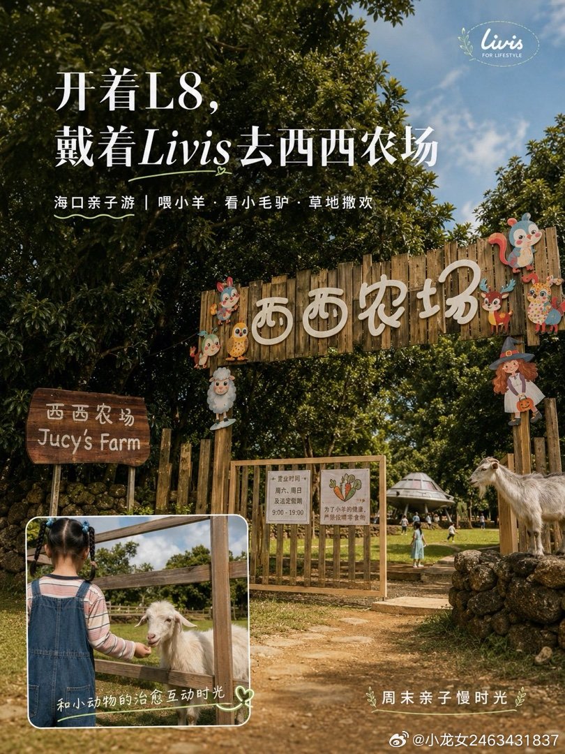 #理想汽车# 开着L8，戴着Livis，记录西西农场的亲子慢时光🌿 分享 上好佳的佳 的文章 ​