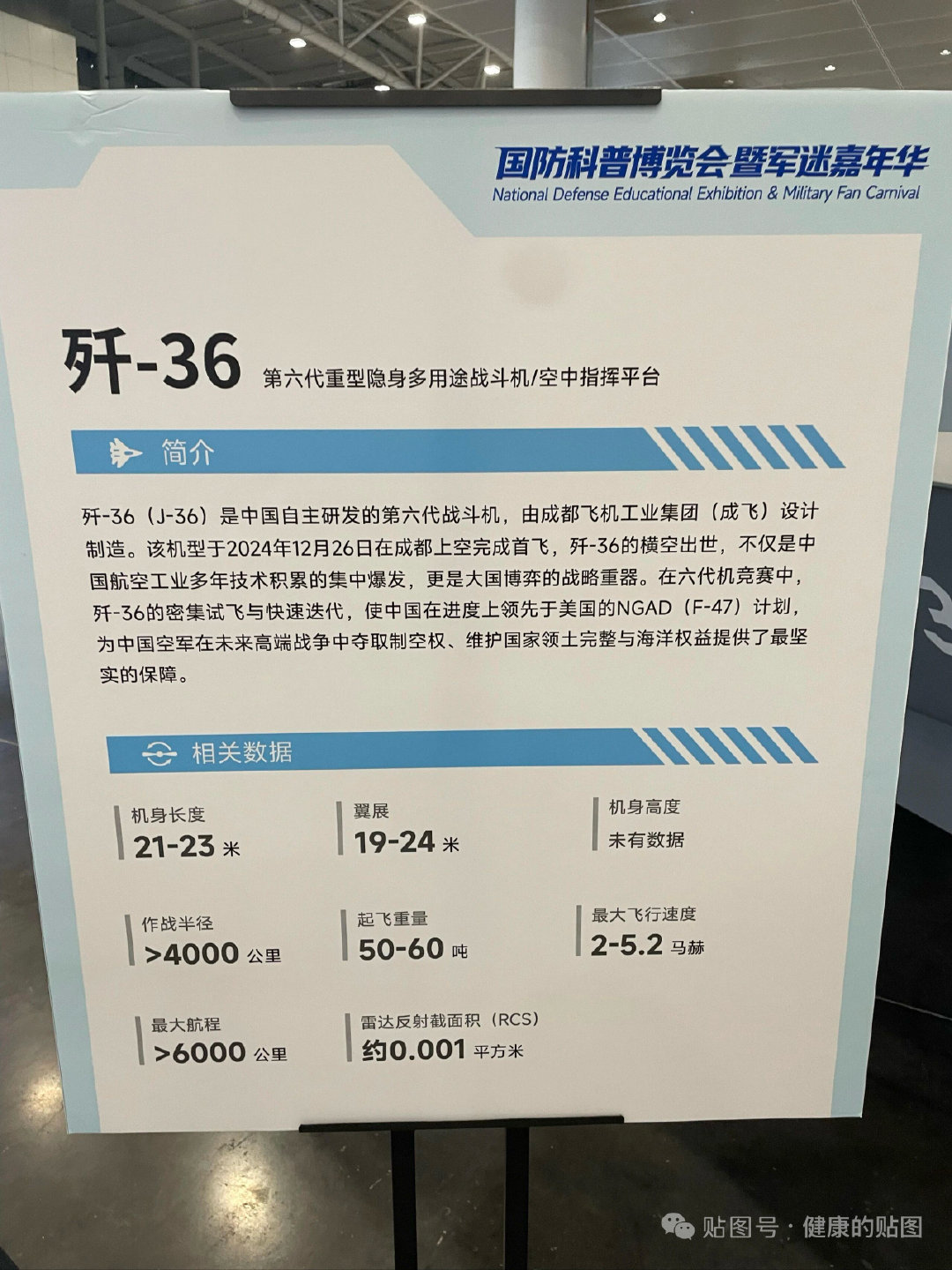 歼36数据就这样公开啦[阴险] ​