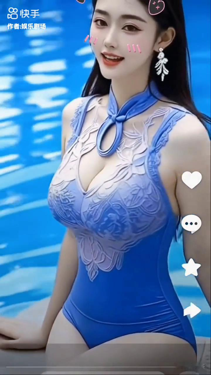 美女泳衣性感，漂不漂亮，看了一遍又一遍真过瘾