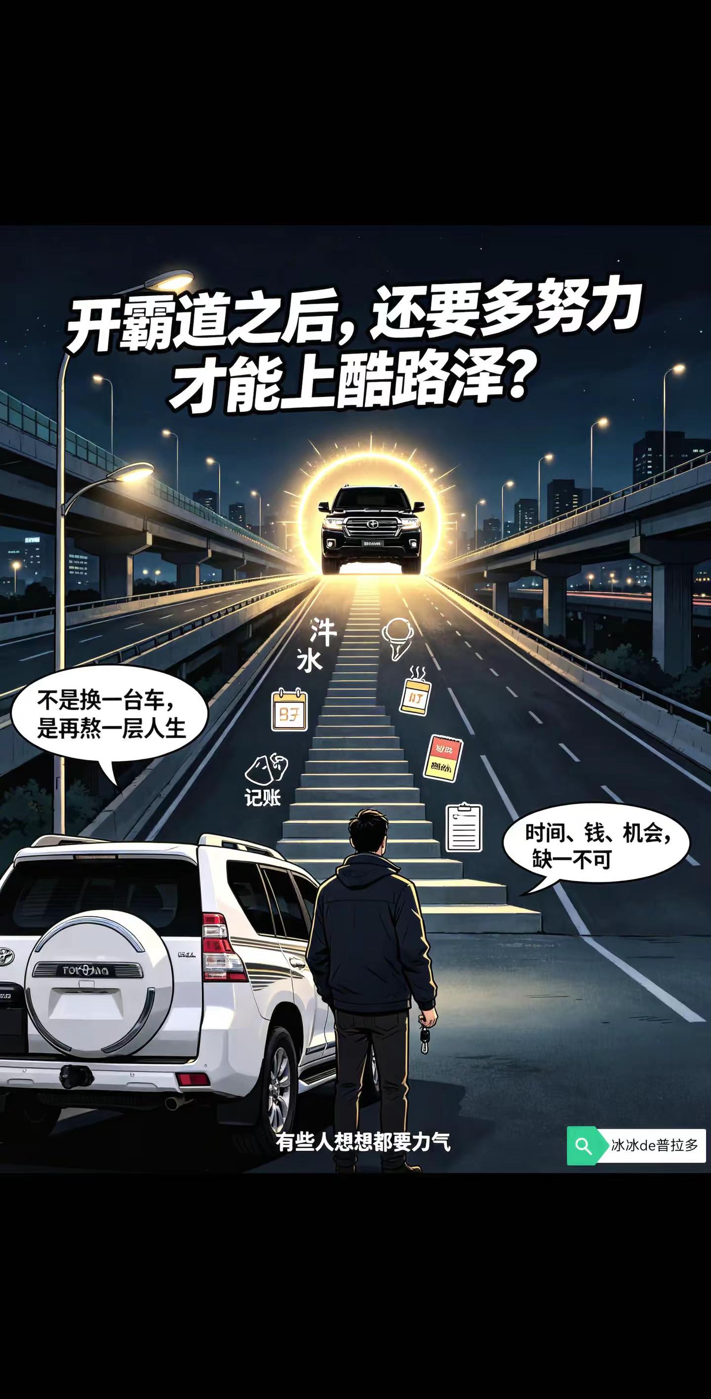 “开上霸道以后 还需要努力多久才能开上酷路泽”丰田霸道 丰田普拉多 硬派越野 兰德酷路泽