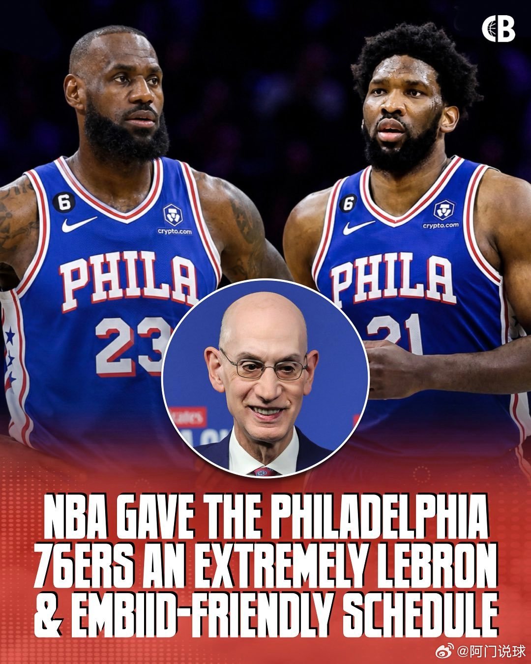 据美媒报道：NBA 为费城76人队在2026-27赛季安排了一个极其有...