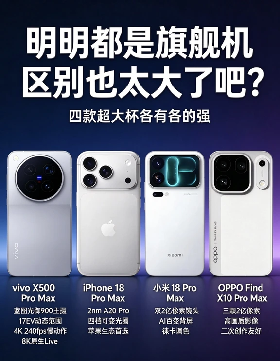 明明都是旗舰机，区别也太大了吧？