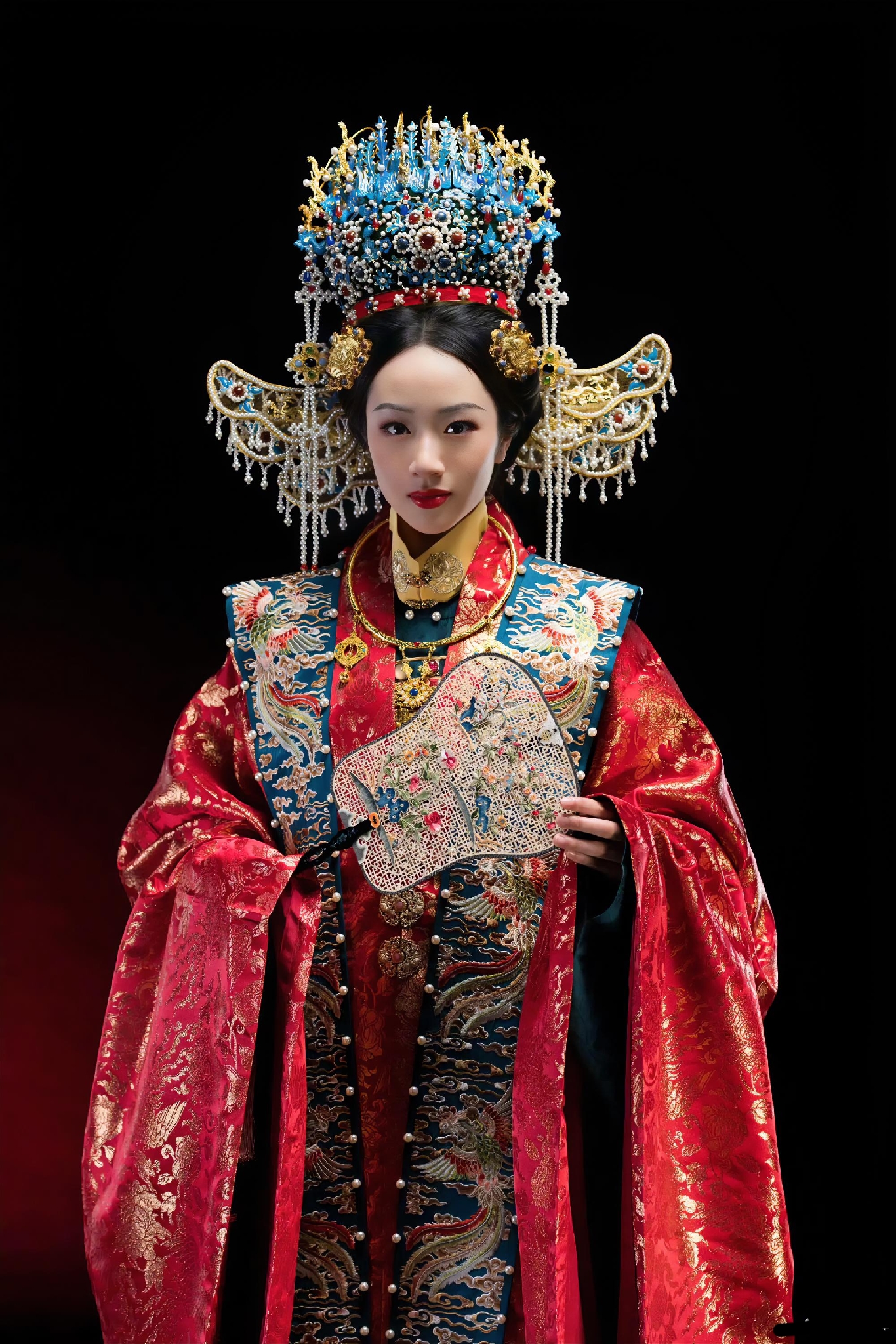 吴尊晒出15岁女儿NeiNei身穿中式婚服的照片，还调侃道该担心的是她的另一半。不少网友误以为是女儿要结婚，其实这只是为博物馆做的宣传活动，并非真实婚嫁，引发网友热议。
